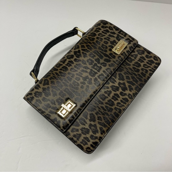 Henri Bendel West 57th RARE Leopard School Bag NWT/ Stripe Dustbin - Picture 12 of 16